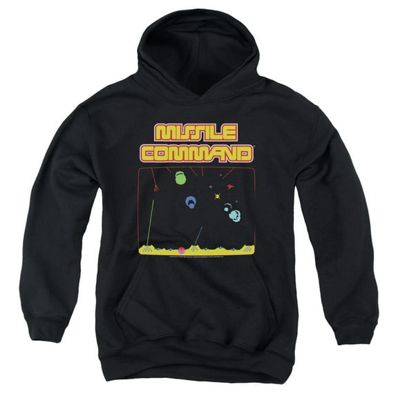 Atari - Missle Screen - Youth Hooded Sweatshirt - Large