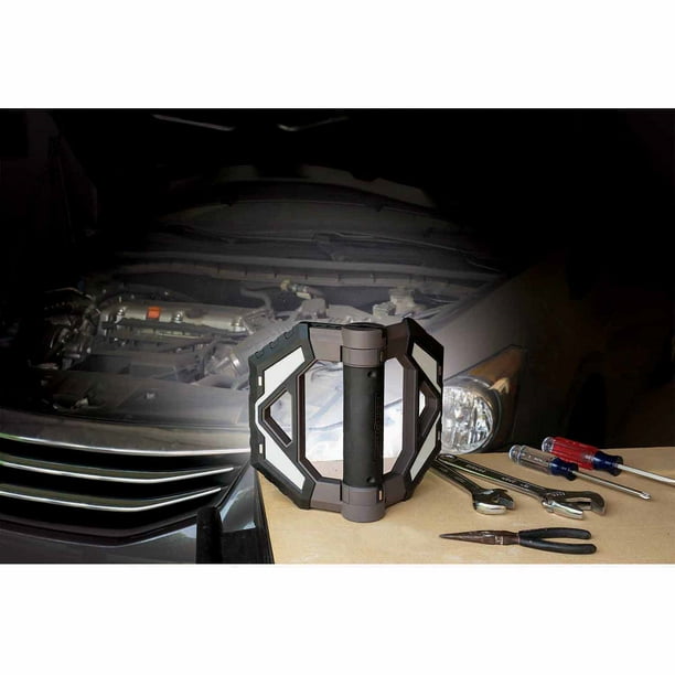 MightDLight 10Watt 400Lumen Dark Gray Rechargeable Folding LED Work