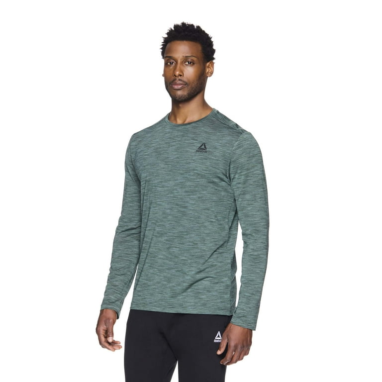 トップス Reebok everyone long sleeve tee Reebok Men's Heathered Long Sleeve Tee - Walmart.com