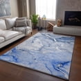thumbnail image 6 of Addison Rugs Mayfield Washable Transitional Watercolors Navy Rectangle Rug, 3' x 5', 6 of 6