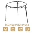 thumbnail image 3 of Minkissy 1Pack Triangular Fire Cooking Stand for BBQ Campfire Cooking with Grey Carbon Steel 9.4x9.4x8.3in, 3 of 8