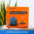 thumbnail image 3 of HygiCare Recycling Trash Bags, 13 Gallon, 200 Count, Unscented, Super Strong, Leakproof, Translucent Blue, 3 of 9