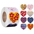 thumbnail image 4 of 1500 pegatinas de diseño de corazón/1" círculo 4 de julio pegatinas/pegatinas patrióticas JAMW Sencillez, 4 of 5
