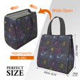 thumbnail image 3 of Pioneer Flower Floral Print Pattern Insulated Lunch Bag for Women & Adults,Large Portable Soft Cooler Lunch Bag,Thermal Food Storage Tote with Pearl Cotton,8.66L,8.75x5.75x9.5 Inch, 3 of 6