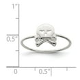 thumbnail image 4 of Sterling Silver Polished Skull & Crossbones Ring, 4 of 6