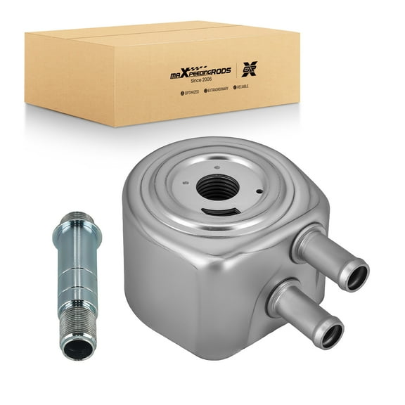 maXpeedingrods Engine Oil Cooler For Ford F150 F250 F350 F450 F550 E350 E450 Econoline Excursion Truck 1998-2007 Replaces 4C3Z6A642A FO4000100