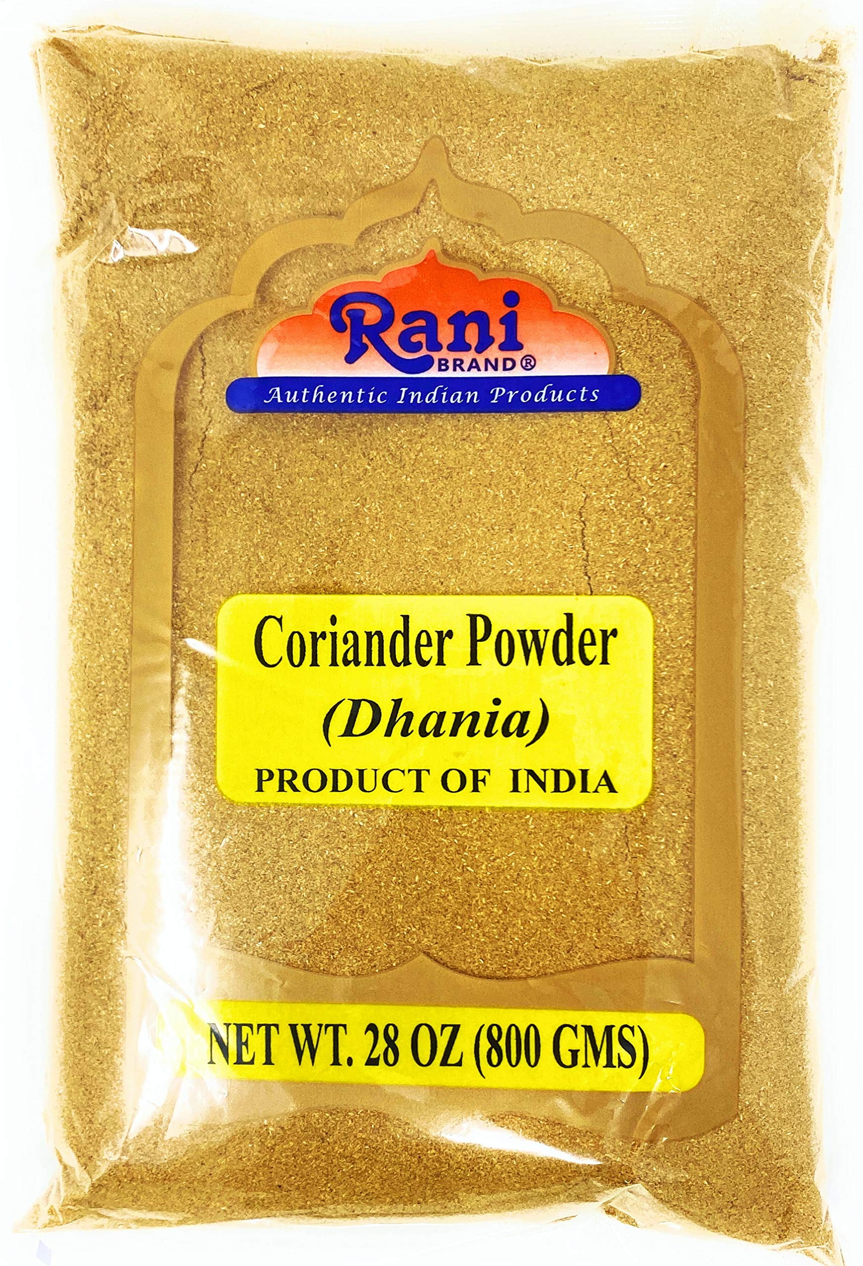 Rani Coriander Ground Powder (Indian Dhania) Spice 28oz (800g) ~ All Natural | Salt-Free | Vegan | No Colors | Gluten Friendly | NON-GMO | Indian Origin