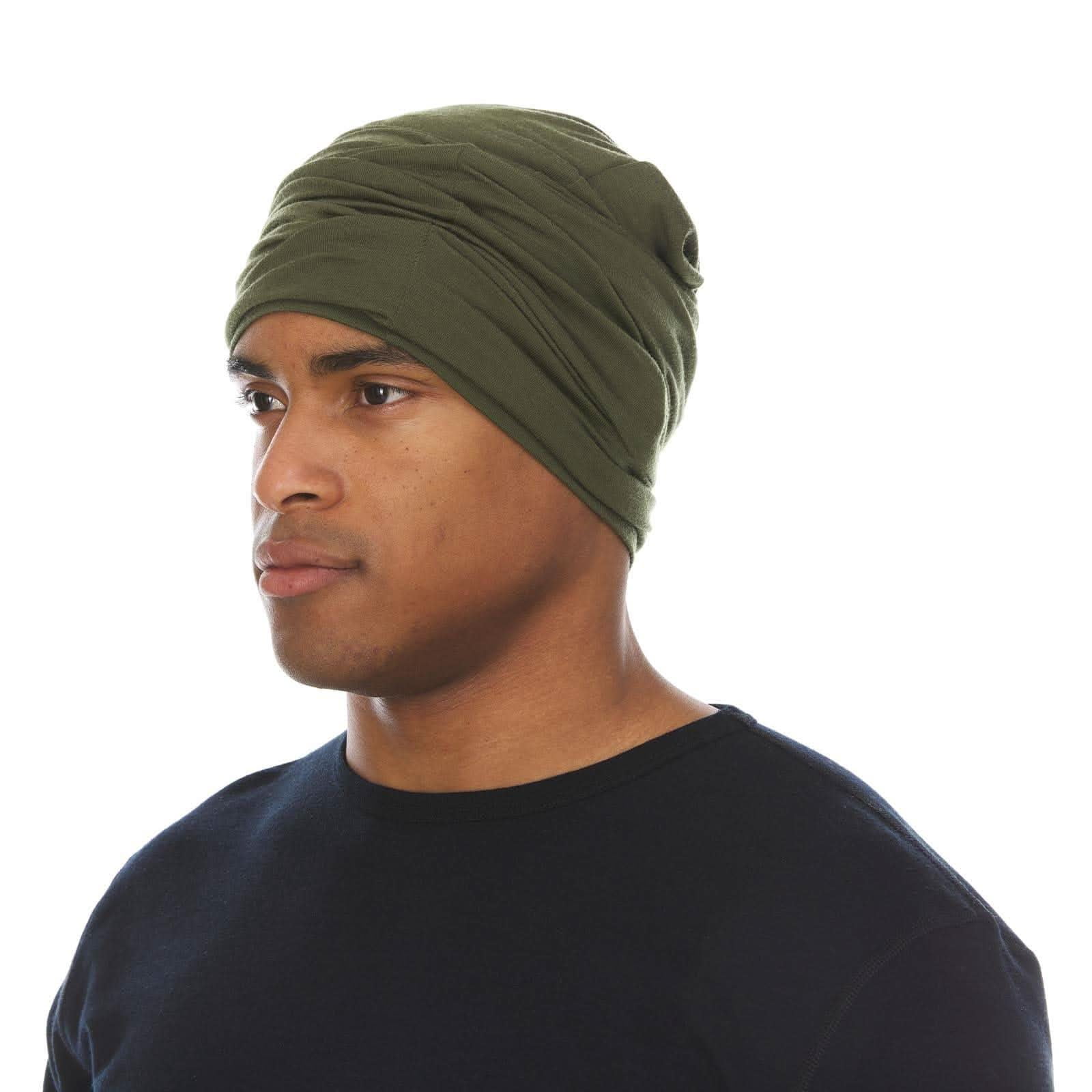 Woolverino - Merino Wool Microweight Multiclava - Multifunctional Headwear- UV Protection - Hiking Neck Gaiter - Hunting Balaclava - Olive Drab