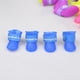 thumbnail image 3 of Botas antideslizantes para la nieve y la lluvia, para cachorros, perros pequeños, colores caramelo, botas impermeables de goma, zapatos, talla S (azul), 3 of 4
