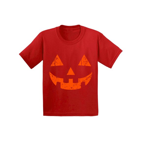 Awkward Styles Jack-O'-Lantern Tshirt Halloween Shirt for Kids Halloween Party T Shirt Trick Or Treat Family Shirt Holiday Gifts Pumpkin Face Tshirt Halloween Pumpkin Outfit Pumpkin Youth Shirts