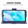 thumbnail image 3 of Cover for Huawei P30 Lite Cover, Mobile Phone Cover Compatible with Huawei P30 Lite, Mobile Phone Case Protective Cover Bag Case Fabric And Pu Leather with Credit Card Holder, Blue, 3 of 7
