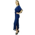 thumbnail image 4 of Bimba Women's Designer Tassel Kaftan Dress Kimono Sleeve Long Maxi Coverup Gown, 4 of 5