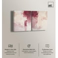 thumbnail image 3 of Rose Mist set Canvas Set of 2 Pastel Art Prints by Art Remedy, Gallery Wrapped, 24 x 30, 3 of 6