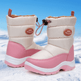 thumbnail image 7 of Apakowa Kids Boys Girls Snow Boots Side Zipper Water Resistant Warm Winter Boots (Toddler/Little Kid), 7 of 7