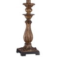 thumbnail image 4 of Regency Hill Alzano Cottage Accent Table Lamp 18" High Antique Distressed Light Bronze Square Shade for Bedroom Living Room Bedside Nightstand Office, 4 of 7