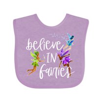 Inktastic Believe in Fairies Boys or Girls Baby Bib