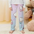 thumbnail image 2 of Hello Kitty Pajamas Pants Soft Elastic Waist PJ Bottoms Comfy Lounge Long Pants, 2 of 7