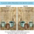 thumbnail image 5 of Toland Home Garden Bonjour Cafe Latte Cafe Flag Double Sided 28x40 Inch, 5 of 5