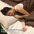 thumbnail image 2 of PHF Cotton Waffle Weave Blanket King Size for Bed, Lightweight Breathable Blanket for Couch, Home Decor Gift, Cappuccino, 104"x 90", 2 of 8