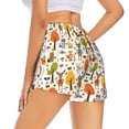 thumbnail image 3 of Sigee Animals Forest for Women's Athletic Shorts High Waisted Running Shorts Pocket Sporty Short Gym Elastic Workout ShortsXX-Large, 3 of 9
