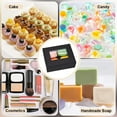 thumbnail image 6 of 20 Packs Kraft Paper Box 4x3.2x1.5 Inch Black Candy Gift Boxes Rectangle Treat Boxes with Clear Window, 6 of 6