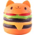 thumbnail image 2 of Juguetes para apretar de color rosa Hamburger Mega Cat Slow Rise Toys Anti - Stress Kitten, 2 of 4