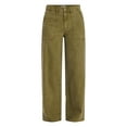 thumbnail image 3 of Time and Tru Women's Wide Leg Utility Trousers, 31" Inseam, Sizes 0-20, 3 of 6