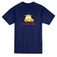 thumbnail image 1 of T-shirt Homme Bleu Marine avec Citation "Je Suis en Mode Vacances" et Graphique de Voiture, 1 of 1
