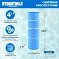 thumbnail image 4 of Swimline HYDROTOOLS Ultra Pool Replacement Cartridge Filter, 200 Sq. Ft., Blue, 4 of 7