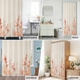 thumbnail image 6 of Watercolor Flowers Leaf Fabric Shower Curtain Red Floral Washable Shower Curtains for Bathroom, Waterproof Bath Curtain with Hooks Home Decor 72x72in, 6 of 8