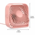 thumbnail image 2 of Small USB Desk Fan 4.7 Inch, Plug-in Personal Desktop Fan, Quiet One-Button Mini Table Fan for Office Bedroom Dorm, 2 of 5