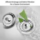 thumbnail image 5 of 2PCS Kitchen Sink Drain Strainer Sink Stopper Combo for Standard 3-1/2 Inch Drain, Stainless Steel S, 5 of 5