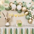 thumbnail image 5 of Decoración de revelación de género, decoración para Baby Shower, decoración verde para Baby Shower, conjunto de decoración para fiestas, probado profesionalmente, 5 of 5
