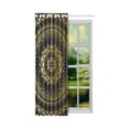 thumbnail image 2 of MKHERT Gold Mandala Window Curtain Living Room,Bedroom Window Drapes 52x84 inch, 2 of 2
