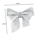 thumbnail image 5 of Fvsianol Bow Brooch Bow Pin Organza 3D Embroidery Double layer Collar Chest Decor Big Brooch DIY Stitching Clothing Accessories Wedding, 5 of 8