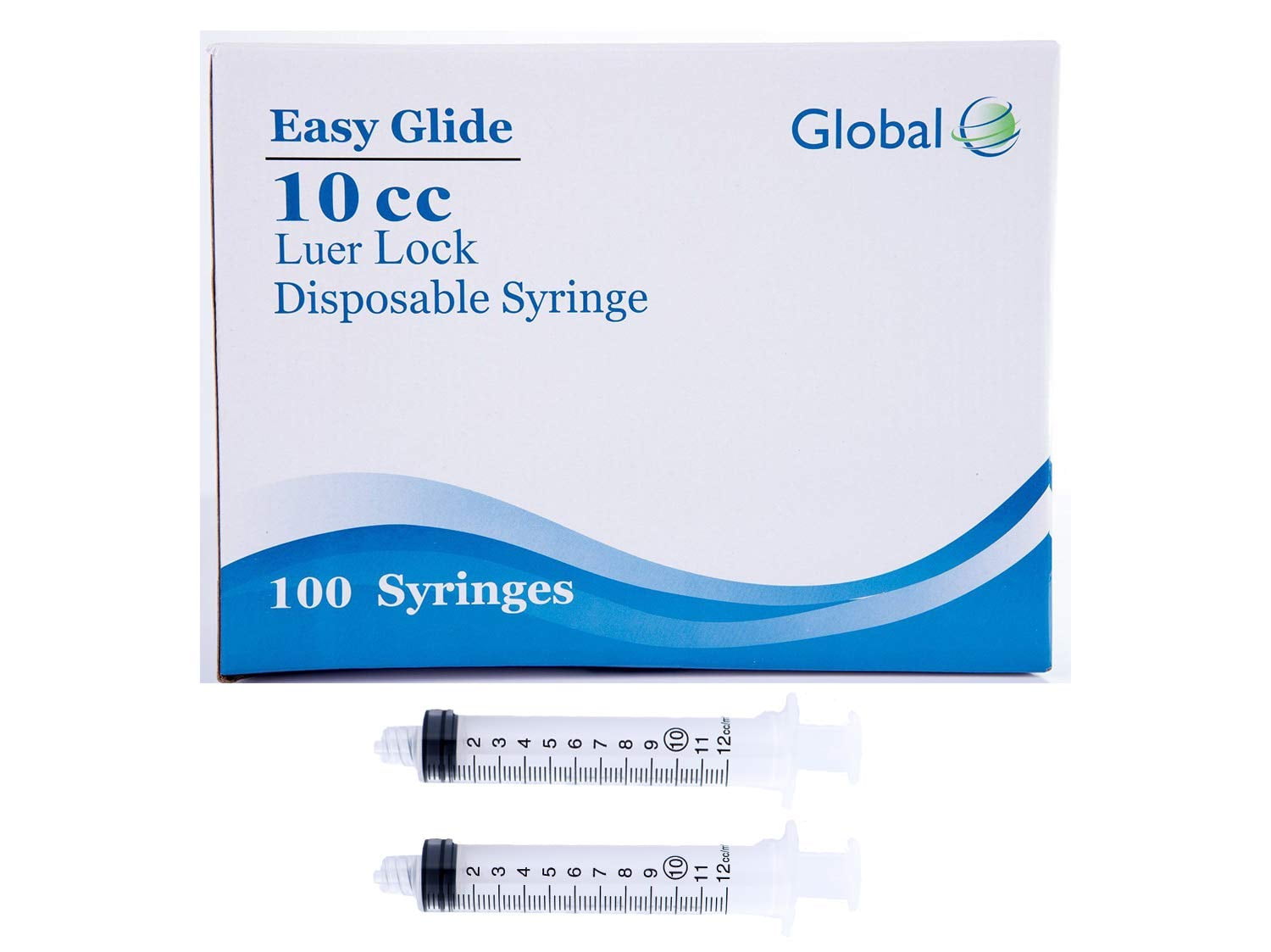 10cc Sterile Syringe Only With Luer Lock Tip 100 Syringes Without A Needle By Easy Glide Great For Medicine Feeding Tubes And Home Care Walmart Com Walmart Com