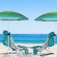thumbnail image 6 of Nice C Adults High-back Beach Chair with Umbrella, White, 6 of 7
