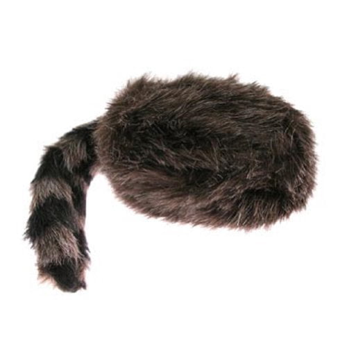 Pastoralist Chapeau De Raton Laveur Pour Enfants Et Adultes - Chapeau Fourrure Chaud Avec Queue Mignonne, Réglable Pour L'Hiver