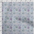 thumbnail image 3 of Soimoi Sea Shell Printed,Cuddle Minky Fabric, Sewing Fabric by The Yard 56 Inch Wide,Decorative Plush Soft Fabric, Baby Garments, Toys and Blankets, Blue, 3 of 5