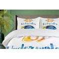 thumbnail image 4 of Ambesonne Watercolor Duvet Cover Sets, Pacific Tang Fish, 2-King, Yellow, 4 of 7