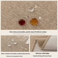 thumbnail image 3 of Rectangle Tablecloth Washable Wrinkle Resistant and Water Proof Table Cloth Decorative Linen Fabric Tablecloths for Dining Parties Kitchen Wedding and Outdoor Use (khaki, 55x87 in), 3 of 5