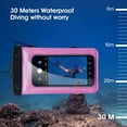 thumbnail image 6 of MATEPROX Waterproof Phone Pouch with Lanyard/Arm/Waist Strap, [2 Packs] Universal Water Proof Case Bags for iPhone 15/14/13/ Pro Max/XR/Galaxy S22/23/24-Pink, 6 of 6