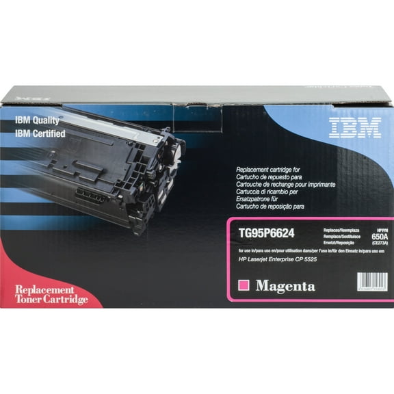 IBM, IBMTG95P6624, Remanufactured HP 650A Toner Cartridge, 1 Each