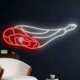 thumbnail image 5 of Handmadetneonsign Meat Neon Light, Pork Leg Neon Sign, Jamom Led Light, Jamom Led Sign, Barbecue, 5 of 5