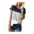 thumbnail image 3 of Tee-shirt de Maternité Allaitement Hauts d'Allaitement Rayé Manches Courtes, 3 of 4