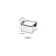 thumbnail image 2 of uds recipientes herméticos caja de almacenamiento de cocina juego de tarros herméticos de plástico para alimentos sellados con tapa para almacenar cereales Pasta harina (460ml), 2 of 5