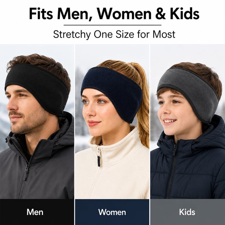 Kabuer Winter Fleece Ear Warmers, 3-Pack photo 2