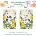 thumbnail image 4 of Hello Spring House Flag 28 x 40 Inch Vertical Double Sided Burlap Yellow Daffodil Purple Floral Farmhouse Easter Large Yard Flag Spring Summer Holiday Seasonal Outdoor Outside Decoration, 4 of 6