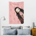 thumbnail image 5 of Kamado Nezuko Tapestry Dorm Decor Wall Hanging Tapestries Window Curtain Picnic Mat Beach Blanket 60x40 Inch, 5 of 9