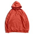 thumbnail image 4 of Womens Hoodies Pullover Fleece Sweatshirts Long Sleeve Hoodie With Front Pocket, 4 of 4